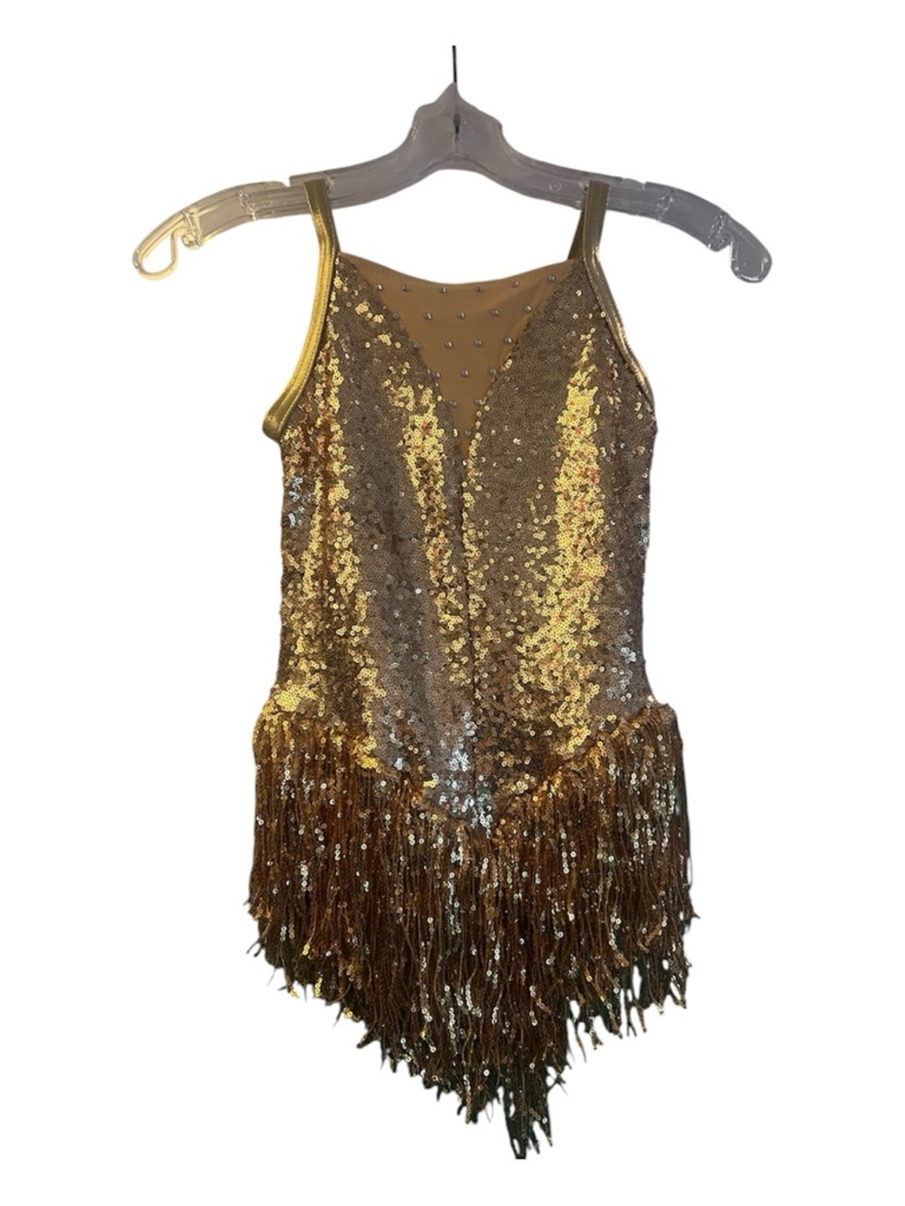 Weissman Gold Sequin Swing Dress- size MC - Picture 4 of 5
